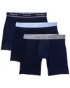 Tommy John Set Of 3 Essential Cool Boxer Brief In Blue