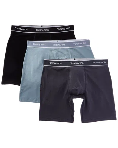 Tommy John Set Of 3 Essential Cool Boxer Brief In Multi