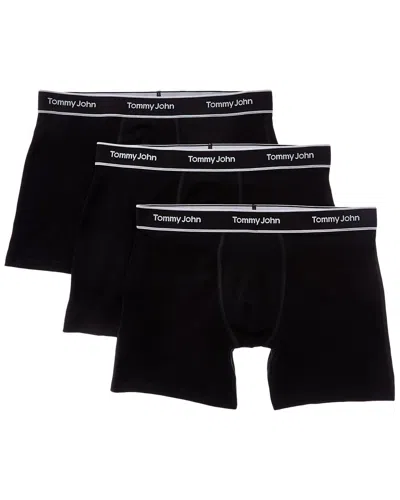 Tommy John Set Of 3 Essential Cool Trunk In Black