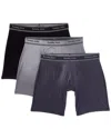 Tommy John Set Of 3 Essential Luxe Bamboo Boxer Brief In Black