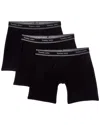 Tommy John Set Of 3 Essential Luxe Bamboo Boxer Brief In Black