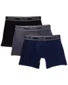 Tommy John Set Of 3 Essential Luxe Bamboo Trunk In Black