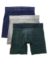 Tommy John Assorted 3-pack Second Skin 4-inch Stretch Modal Boxer Briefs In Multi