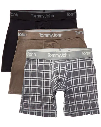 Tommy John Set Of 3 Ultra Soft Flex 6in Boxer Brief In Animal Print