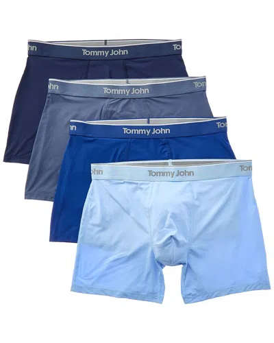 Tommy John Set Of 4 Micro Stretch 4in Boxer Brief In Multi