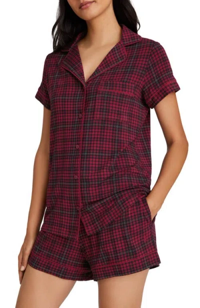 Tommy John Short Pajamas In Red