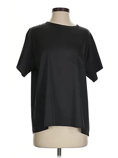 Tommy John Short Sleeve Top Black Crew Neck Tops