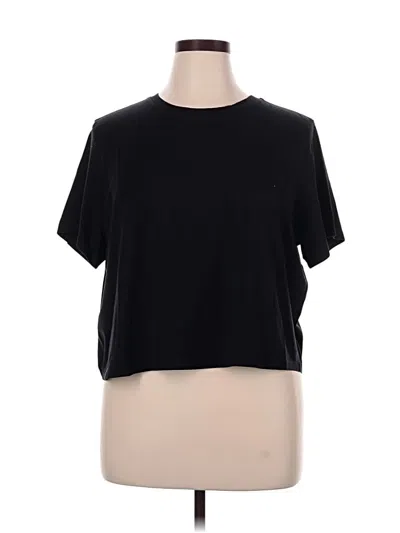 Pre-owned Tommy John Short Sleeve T-shirt In Black