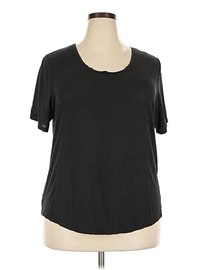 Pre-owned Tommy John Short Sleeve T-shirt In Black