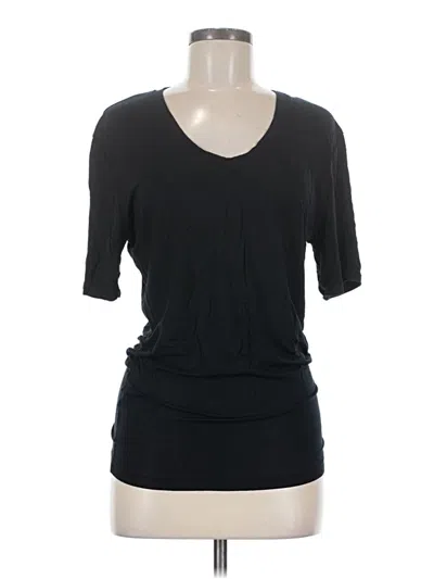 Pre-owned Tommy John Short Sleeve T-shirt In Black