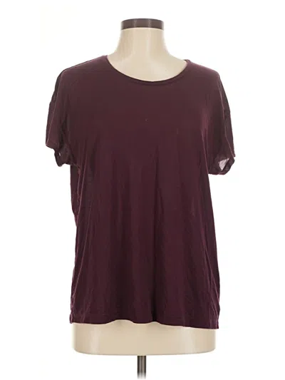 Pre-owned Tommy John Short Sleeve T-shirt In Burgundy