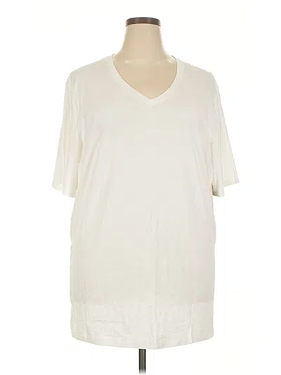 Pre-owned Tommy John Short Sleeve T-shirt In Ivory
