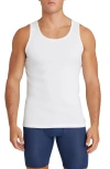Tommy John Stretch Cotton Tank Top In White