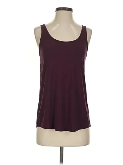 Pre-owned Tommy John Tank Top Burgundy Strapless Neckline Tops
