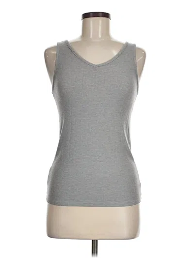 Pre-owned Tommy John Tank Top Gray Halter Neckline Tops