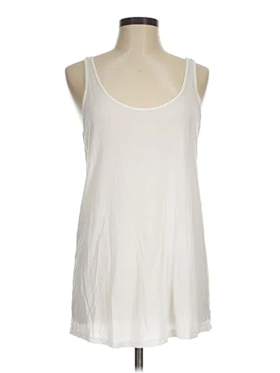 Pre-owned Tommy John Tank Top Ivory Halter Neckline Tops