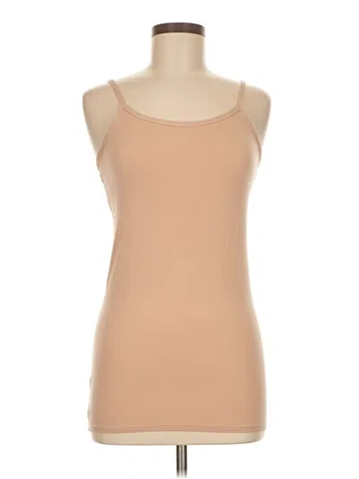 Pre-owned Tommy John Tank Top Tan Strapless Neckline Tops In Brown