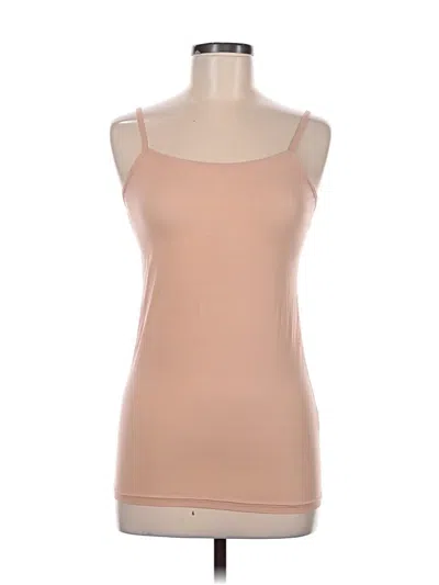 Pre-owned Tommy John Tank Top Tan Strapless Neckline Tops In Brown