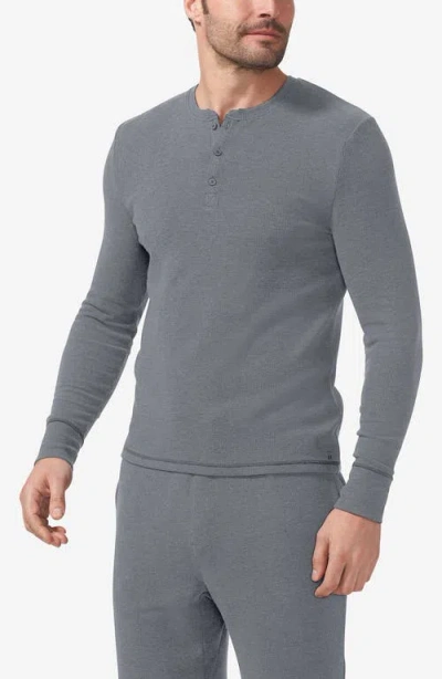 Tommy John Waffle Knit Pajamas In Gray