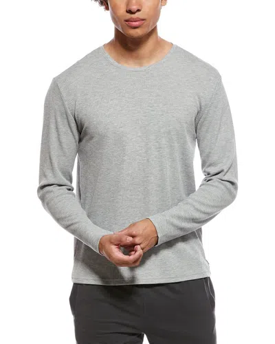 Tommy John Waffle Knit T-shirt In Gray