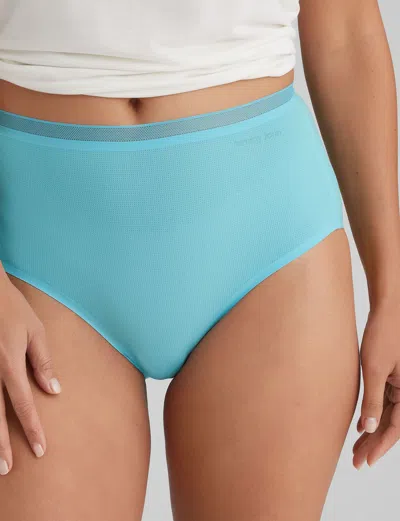 Tommy John Women's Air High Rise Brief In Blue