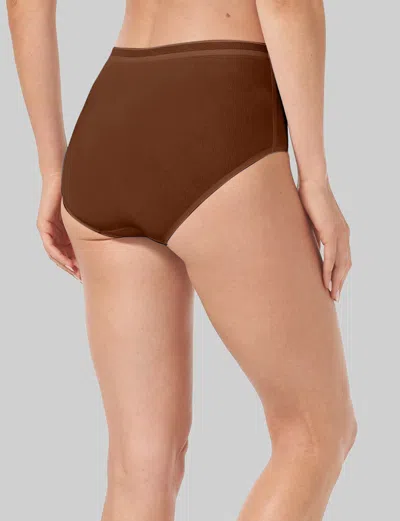 Tommy John Women's Air High Rise Brief In Brown