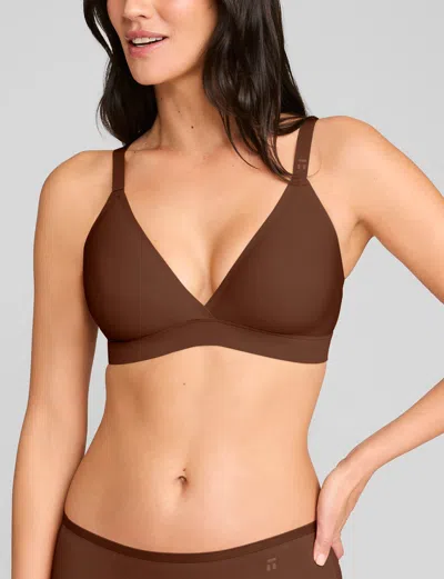 Tommy John Women's Air Triangle Bralette In Brown