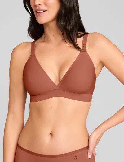 Tommy John Women's Air Triangle Bralette In Brown