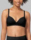 Tommy John Women's Comfort Smoothing Lightly Lined Wireless Bra In Black