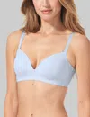 Tommy John Women's Comfort Smoothing Lightly Lined Wireless Bra In Blue