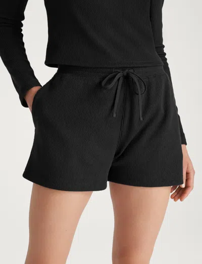 Tommy John Women's Comfort Waffle Short In Black