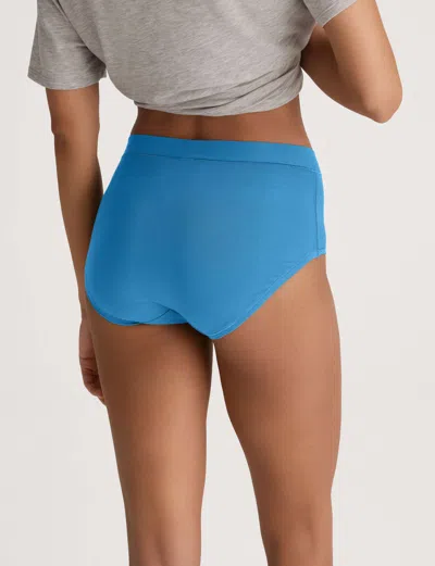 Tommy John Women's Cool Cotton High Rise Brief In Blue