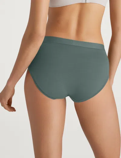Tommy John Women's Cool Cotton High Rise Brief In Green