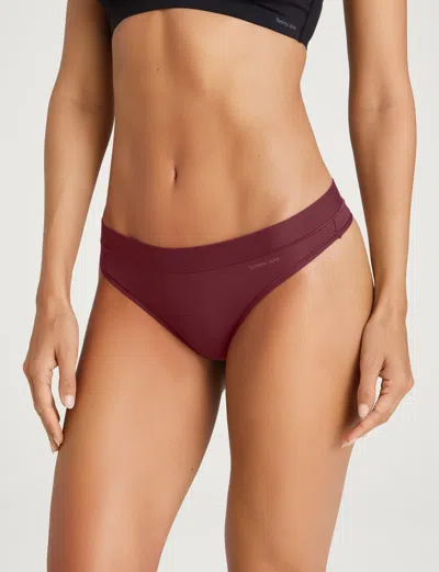 Tommy John Women's Cool Cotton Thong In Red