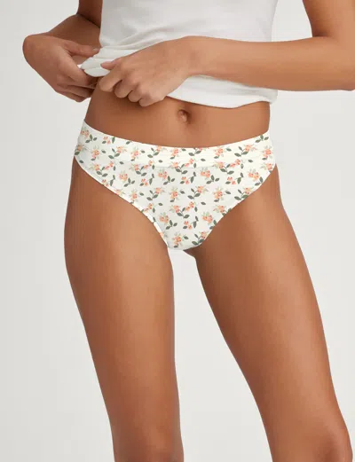 Tommy John Women's Cool Cotton Thong In White