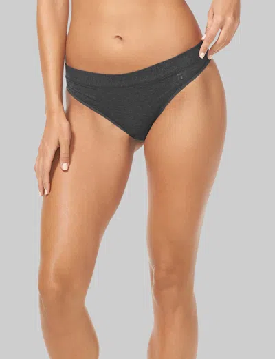 Tommy John Women's Cool Cotton Thong In Gray