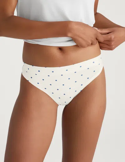 Tommy John Women's Cool Cotton Thong In White