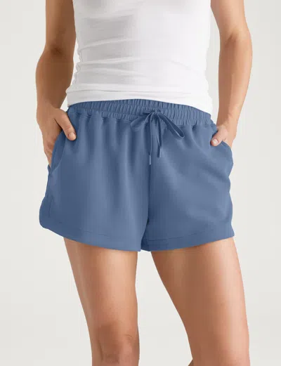 Tommy John Women's Luxe Traveler Knit Mid-rise Short In Vintage Indigo