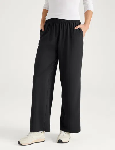 Tommy John Women's Luxe Traveler Woven Pant In Black