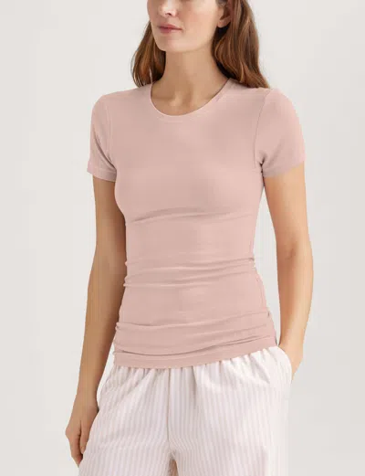 Tommy John Women's Micro Rib Cap Sleeve T-shirt In Pink