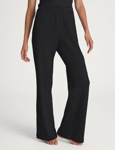 Tommy John Women's Micro Rib Lounge Pant In Black