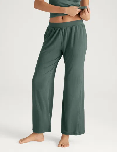 Tommy John Women's Micro Rib Lounge Pant In Dark Forest
