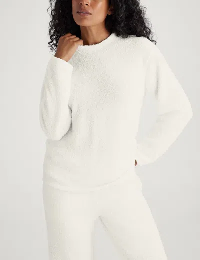 Tommy John Women's Plush Crewneck Sweatshirt In White