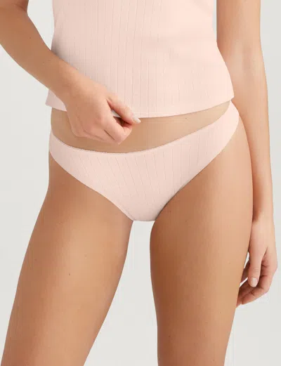 Tommy John Women's Pointelle Thong In Pink