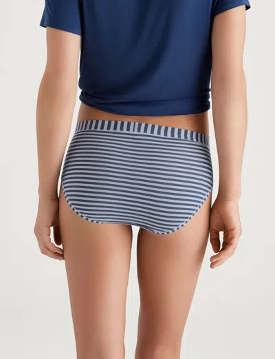 Tommy John Women's Second Skin High Rise Brief In Blue