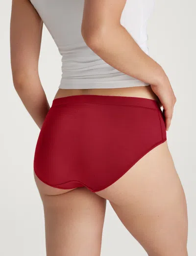 Tommy John Women's Second Skin High Rise Brief In Red