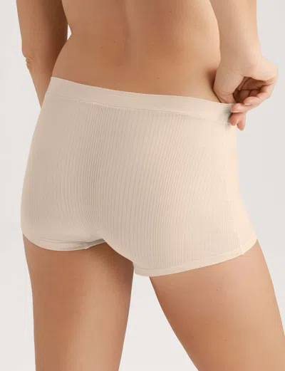 Tommy John Women's Second Skin Luxe Rib Boyshort In Neutral