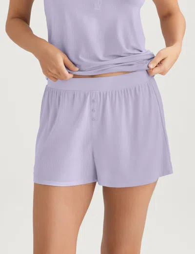Tommy John Women's Second Skin Luxe Rib Short In Purple