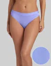 Tommy John Women's Second Skin Luxe Rib Thong In Blue