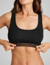Tommy John Women's Second Skin Scoop Bralette In Black